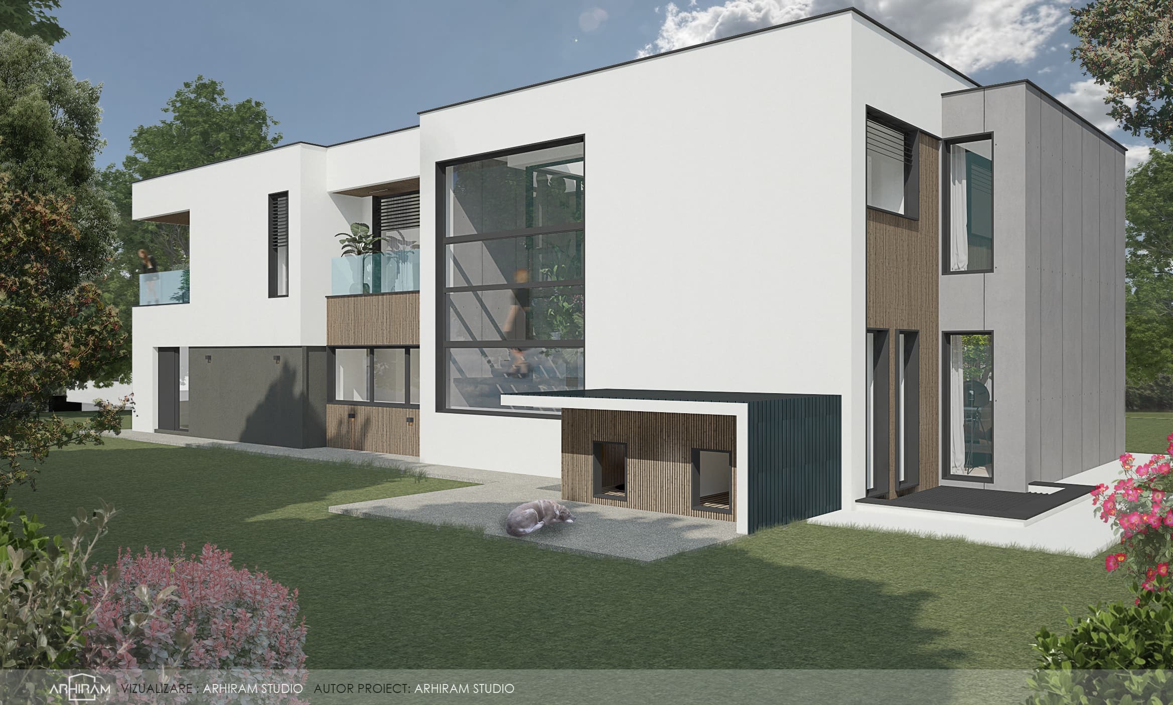 Villa AL — Fațada posterioară